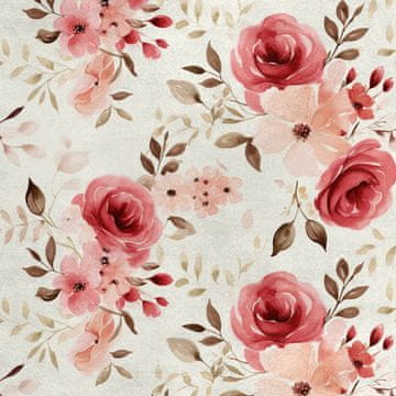 shumee Kraljevski žametni material iz poliestra za šivanje - motiv rož - RDX2890