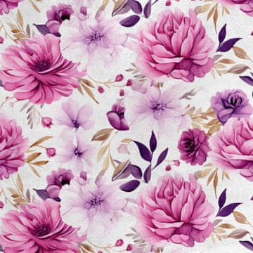 shumee Kraljevski žametni material iz poliestra za šivanje - motiv rož - RDX3010