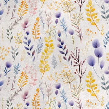 shumee Kraljevski žametni material iz poliestra za šivanje - motiv listov - RDX2441