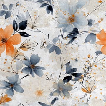 shumee Kraljevski žametni material iz poliestra za šivanje - motiv rož - RDX2694