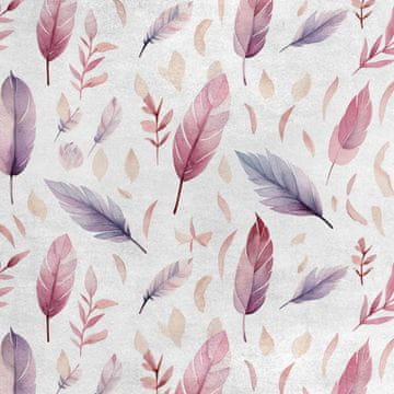 shumee Kraljevski žametni material iz poliestra za šivanje - motiv perja - RDX2262