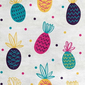 shumee Kraljevski žametni material iz poliestra za šivanje - motiv ananasa in pik