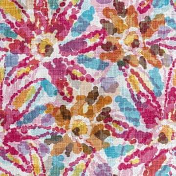 shumee Kraljevski žametni material iz poliestra za šivanje - motiv cvetja s pikami, poslikan