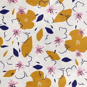 shumee Kraljevski žametni material iz poliestra za šivanje - motiv poslikanih rož 5