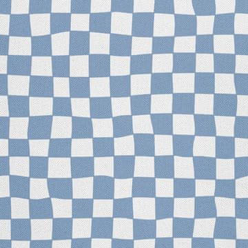shumee ZUNANJE DEKORATIVNE TKANINE OXFORD - Motiv modre šahovnice