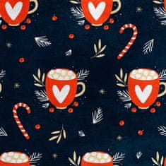 shumee Kraljevski žametni material iz poliestra za šivanje - motiv vroče čokolade