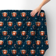 shumee Kraljevski žametni material iz poliestra za šivanje - motiv vroče čokolade