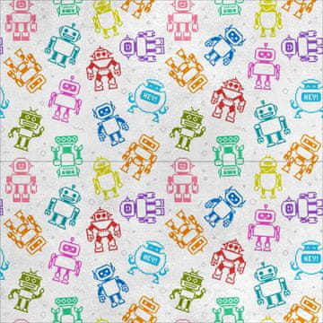 shumee Kraljevski žametni material iz poliestra za šivanje - Motif Robot