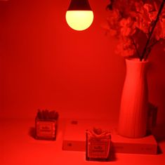 LuDream Red (E27) - 3W LED žarnica brez modre sestavine