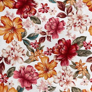 shumee Kraljevski žametni material iz poliestra za šivanje - motiv spomladanskega cvetja 3