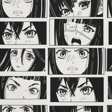 shumee ZUNANJE DEKORACIJSKE TKANINE OXFORD - Japonski strip motiv