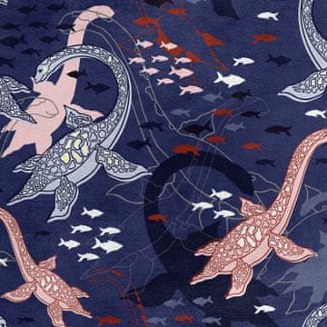 shumee Kraljevski žametni material iz poliestra za šivanje - motiv Nessie, pošast iz Loch Nessa