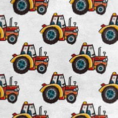 shumee Kraljevski žametni material iz poliestra za šivanje - motiv traktorskih vozil