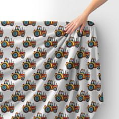 shumee Kraljevski žametni material iz poliestra za šivanje - motiv traktorskih vozil