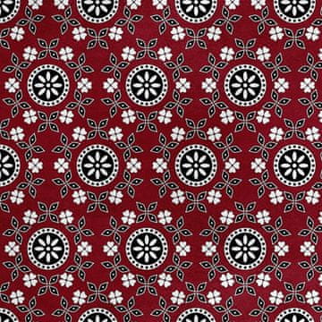shumee Kraljevski žametni material iz poliestra za šivanje - vzorec motiva Sindhi Ajrak