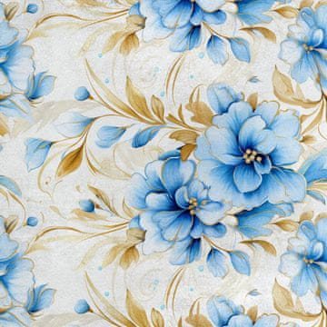 shumee Kraljevski žametni material iz poliestra za šivanje - motiv rož - RDX2496