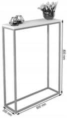 shumee Konzolna dvorana 60x20 iz profilov 15x15 Črna Črna