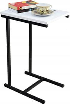 shumee EKO stranska mizica iz črno-belih mat profilov