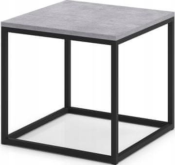 shumee NERI50 Miza iz lahkega profila iz črnega betona