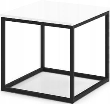 shumee NERI50 Črno-bela sijajna profilna miza