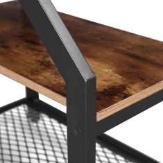 shumee Majhna temno rjava mizica za posteljo BEGRYF 30x59x60