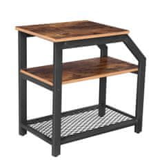 shumee Majhna temno rjava mizica za posteljo BEGRYF 30x59x60