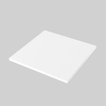 shumee Bela laminirana mizna plošča 90 x 90 cm za pisalno mizo, mizo, klubsko mizico