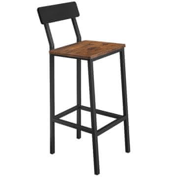 shumee Temno rjav kuhinjski stolček 30x40x90 I Begryf