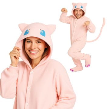 shumee Kostum Kigurumi pižame Onesie Pokemon Mew XXL: 185 - 195 cm