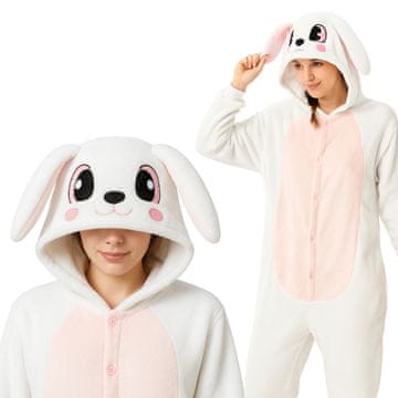 shumee Kigurumi pižama Onesie, kostum zajca, velikost M: 155-165 cm