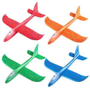 shumee VELIKO LED JADRALNO LETALO ZA OTROKE 48x47 CM - METLNO LETALO Z LUČMI