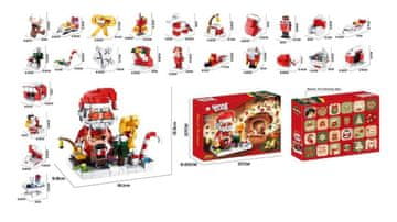 shumee Božični adventni koledar z bloki - 24 mini kompletov - 665 kosov.