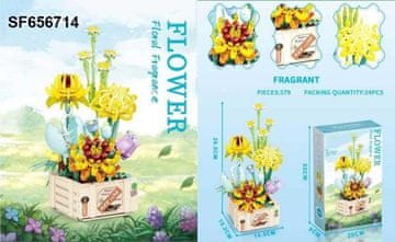 shumee Šopek rož - Cvetlična dišava - Komplet gradbenih kock 579 kosov