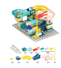shumee Žogična steza iz spremenljivih drsnih blokov - 65 kosov