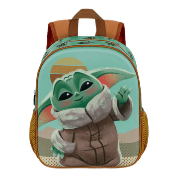 shumee Enodelni 3D Grogu Baby Yoda nahrbtnik za vrtec zelene barve 26x31x11cm