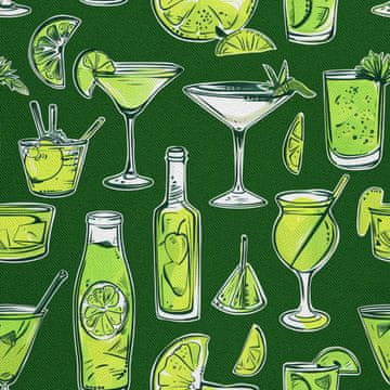 shumee ZUNANJE DEKORATIVNE TKANINE OXFORD - Motiv koktajl | DX8820