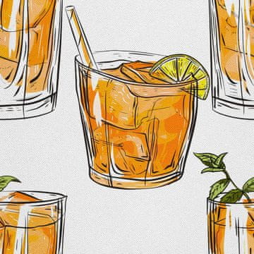 shumee ZUNANJE DEKORATIVNE TKANINE OXFORD - Motiv koktajl | DX8746