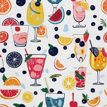 shumee ZUNANJE DEKORATIVNE TKANINE OXFORD - Motiv koktajl | DX8603