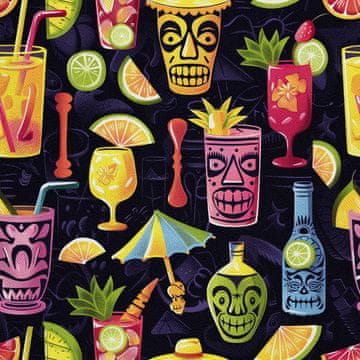 shumee ZUNANJE DEKORATIVNE TKANINE OXFORD - Motiv koktajl | DX8692