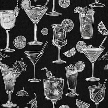 shumee ZUNANJE DEKORATIVNE TKANINE OXFORD - Motiv koktajl | DX8453