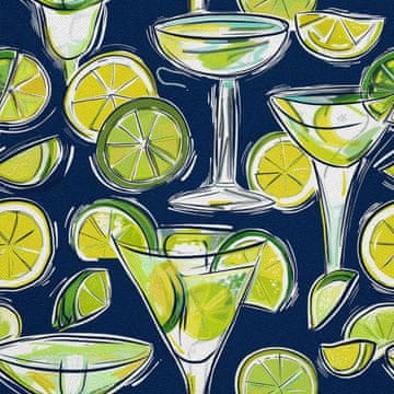 shumee ZUNANJE DEKORATIVNE TKANINE OXFORD - Motiv koktajl | DX8760