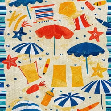 shumee ZUNANJE DEKORATIVNE TKANINE OXFORD - poletni motiv | DX9055