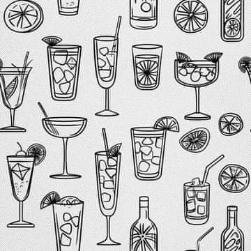 shumee ZUNANJE DEKORATIVNE TKANINE OXFORD - Motiv koktajl | DX8787