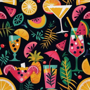 shumee ZUNANJE DEKORATIVNE TKANINE OXFORD - Motiv koktajl | DX8667