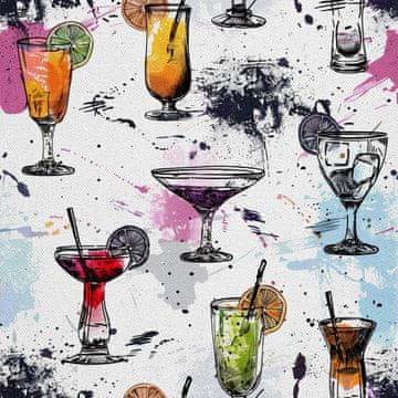 shumee ZUNANJE DEKORATIVNE TKANINE OXFORD - Motiv koktajl | DX8499