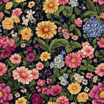 shumee ZUNANJE DEKORATIVNE TKANINE OXFORD - Motiv pisanih rož | DX18051