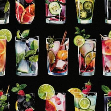 shumee ZUNANJE DEKORATIVNE TKANINE OXFORD - Motiv koktajl | DX8733