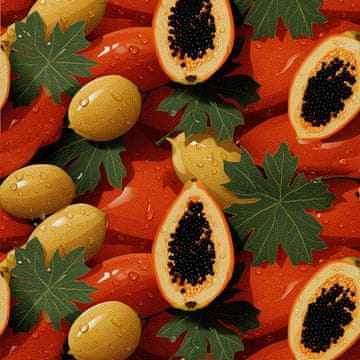 shumee ZUNANJE DEKORATIVNE TKANINE OXFORD - Sadni motiv | DX6974