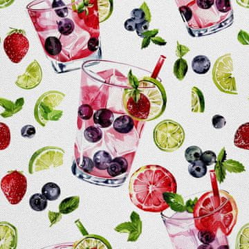 shumee ZUNANJE DEKORATIVNE TKANINE OXFORD - Motiv koktajl | DX8352