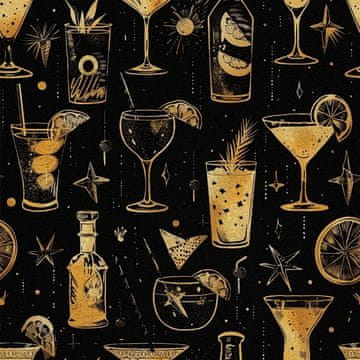 shumee ZUNANJE DEKORATIVNE TKANINE OXFORD - Motiv koktajl | DX8606